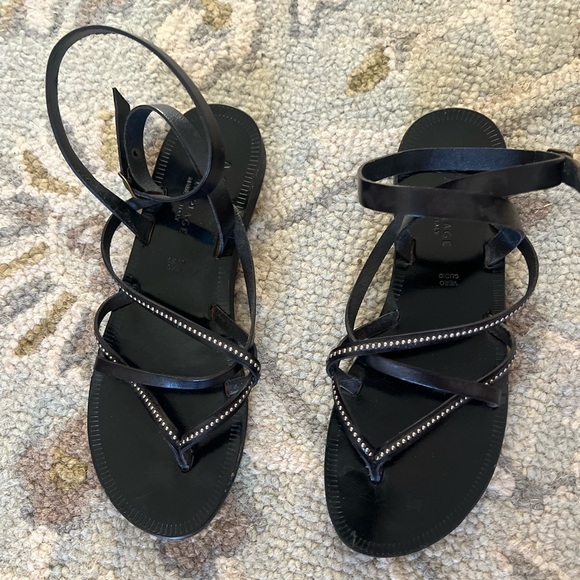 Joie Oda Black Sandals - Picture 3 of 7